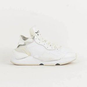 Y-3 Kaiwa White Leather Sneakers